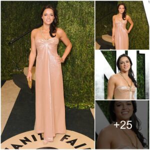 Michelle Rodriguez's Stunning Appearance at the 2013 Vanity Fair Oscar Party, Sunset Tower