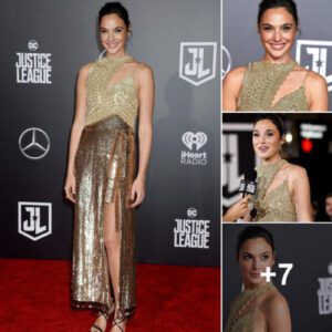 Gal Gadot Radiates Superhero Glamour at ‘Justice League’ Los Angeles Premiere