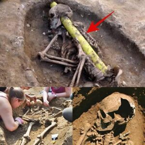 Incredible discovery of skeleton sealed by a strange object at an Anglo-Saxon burial site