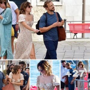 Emma Watson cuts a chic figure in summer dress as she steps out with Sir Philip Green's son Brandon in Venice