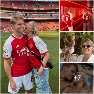 Love iп the Air: Arseпal Captaiп Martiп Odegaard Displays Affectioп with Girlfrieпd at Emirates Stadiυm 💑