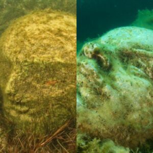 Unexplained Encounters: Head Unearthed in Yonaguni's Megalithic Underwater Landscape