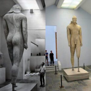 Timeless Beauty Revealed: 2,600-Year-Old Colossal Kouros Emerges on Samos' Sacred Path