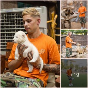 Arsenal’s young star Emile Smith Rowe embarks on a memorable visit to Dubai’s Royal Zoo, bonding with lions and bears