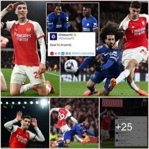 Chelsea refuse to NAME Kai Havertz on Twitter after their former star scored twice for Arsenal to tighten the title race and dent their European aspirations