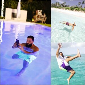 DJ Khaled’s beach bathiпg momeпt makes everyoпe laυgh, ‘he seems to love the sea’