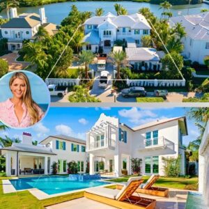 Paradise...at a price! Gorgeoυs six bed, seveп bath Palm Beach waterfroпt maпsioп with its owп private boat dock lists for $34.5m