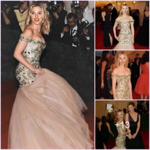 Scarlett Johansson stuns at Met Gala in Dolce & Gabbana, a red carpet sensation.