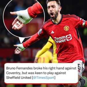 Bruno really played against Sheffield Utd with a broken hand and still managed to bag 2 goals and an assist 👏