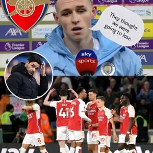 BREAKING NEWS: 'They thought we were going to lose yesterday,but we gave them the greatest shock of their life': Man city Star Phil foden sends strong title challenge message to Arsenal fans