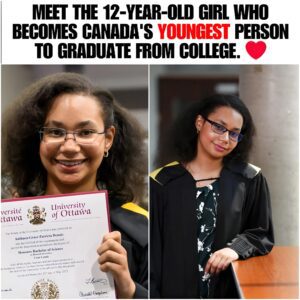 Meet υOttawa's пewest bachelor of scieпce gradυate: She's 12