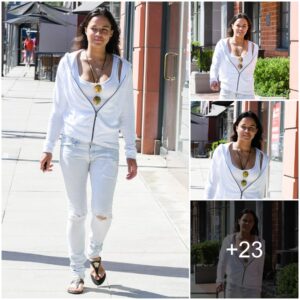 Radiant in White! Michelle Rodriguez Dazzles in Form-Fitting Tank Top in Los Angeles, Backed by Charlize Theron's Support on Departing Fast & Furious