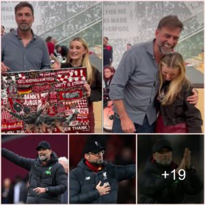 JURGEN KLOPP shed tears when receiving a special gift from Liverpool fans