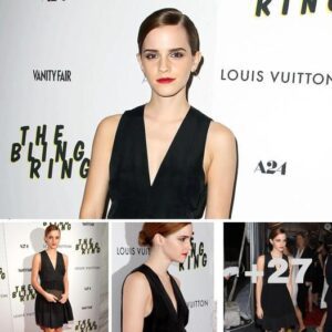 Emma Watson takes the plunge in a thigh-skimming LBD at The Bling Ring Screening