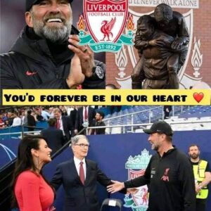 BREAKING NEWS: coming from anfield The FSG and the Liverpool team are set to give Jurgen Klopp the best farewell gift as they tend to build a statue of Jurgen Klopp at the outside Anfield