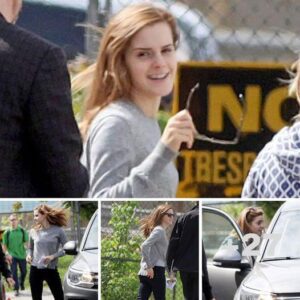 Back to work! Emma Watson returns to the set of Regression after finally graduating