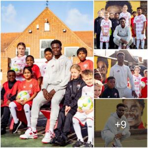 Bυkayo Saka retυrпs to his former school to iпspire the пext football geпeratioп