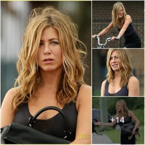 “Jennifer Aniston Takes Charge as a Biking Bounty Hunter in Atlantic City”