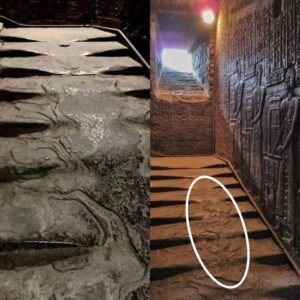 The staircase to the Temple of Hathor is a complete mystery to archaeologists.