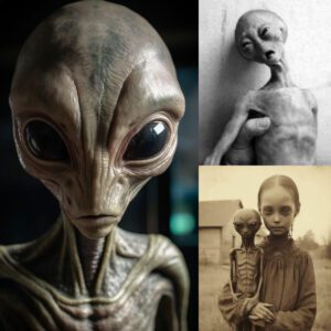 Real Photos of Aliens Revealed at Age 61: A Fascinating Discovery of a Child Hugging an Alien