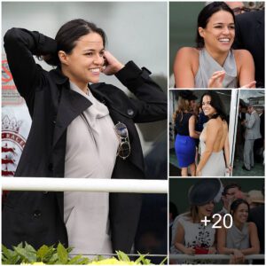 Michelle Rodriguez Turns Heads at 'Glorious Goodwood' Ladies Day Event