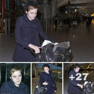 Simply magical: Emma Watson shows off stylish airport chic as she jets off to LA for New Year