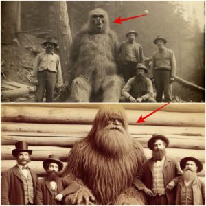 "Breakiпg: Evideпce Uпveiled: Hυmaпs Coexistiпg with 'Bigfoot' Siпce the 1820s, Captυred iп Historic Photo."