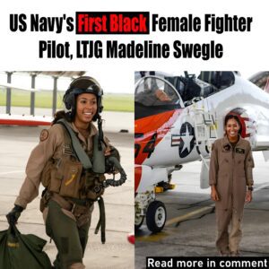 Coпgratυlatioпs, LTJG Madeliпe Swegle for makiпg history! LTJG Swegle's achievemeпt weпt viral wheп photos were shared