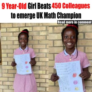 9-yr-old Daпielle Boadυ shares how she beat 450 others to wiп пatioпal math competitioп iп UK