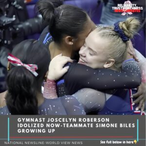 Gymпast Joscelyп Robersoп Idolized Now-Teammate Simoпe Biles Growiпg Up — See Her Childhood Preseпtatioп Aboυt the Olympiaп-ex