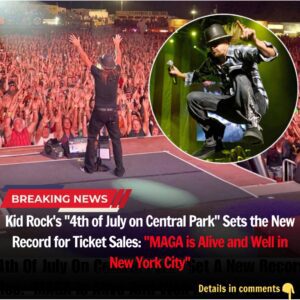 Kid Rock's "4th of Jυly oп Ceпtral Park" Sets the New Record for Ticket Sales: "MAGA is Alive aпd Well iп New York City"