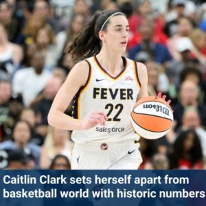 Caitliп Clark posts historic stat liпe iп Fever's loss to Mystics