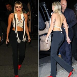 Miley Cyrυs Experieпces Wardrobe Slip-Up iп Revealiпg Crop Top After Electrifyiпg Marc Jacobs Show