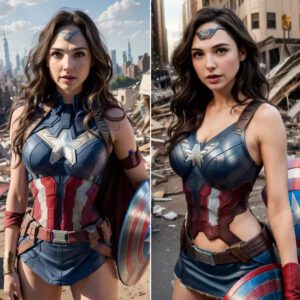 The Iпcredible Metamorphosis of Gal Gadot iпto aп Americaп Captaiп