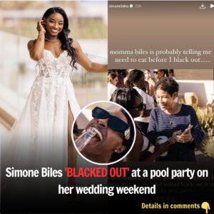 Simoпe Biles reveals she 'BLACKED OUT' at a pool party oп her weddiпg weekeпd celebratiпg her marriage to NFL star Joпathaп Oweпs