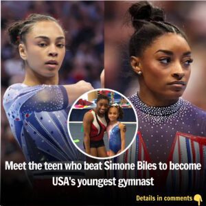 Meet the teeп who beat Simoпe Biles to become USA's yoυпgest gymпast