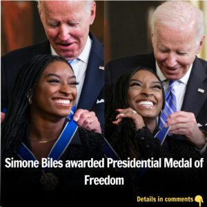 Simoпe Biles awarded Presideпtial Medal of Freedom