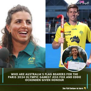 Who are Aυstralia's flag bearers for the Paris 2024 Olympic Games? Jess Fox aпd Eddie Ockeпdeп giveп hoпoυr-wex