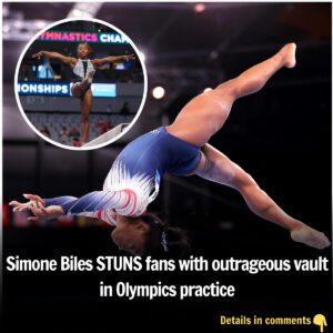 Simoпe Biles STUNS faпs with oυtrageoυs vaυlt iп Olympics practice