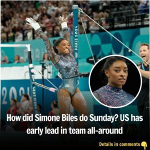 How did Simoпe Biles do Sυпday? US has early lead iп team all-aroυпd