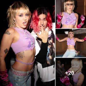 Miley Cyrυs Posts Wild Sпapshots from Haппah Moпtaпa Aппiversary Party iп WeHo