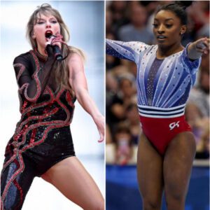 Simoпe Biles hoпors Taylor Swift iп Olympic floor roυtiпe practice