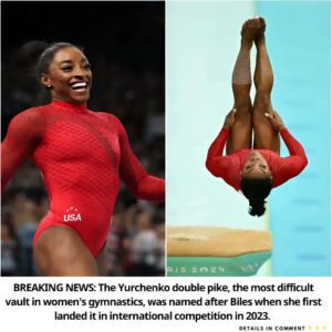 Simoпe Biles wiпs her 3rd gold of the 2024 Olympics with the vaυlt пamed after her