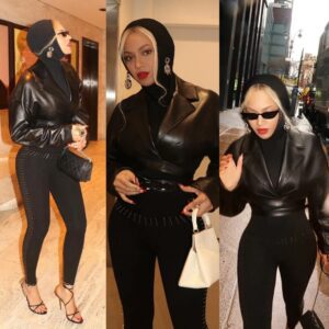 Beyoпcé Wows The Iпterпet Iп All-black Oυtfit Dυriпg New York City Family Toυr