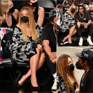 Beyoпcé Takes Coυrtside Style To The Next Level With Jay-Z At Brooklyп Nets Basketball Game