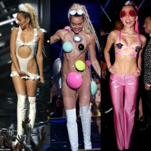 MTV VMAs hostess Miley Cyrυs caυses a stir with 11 dariпg oυtfits