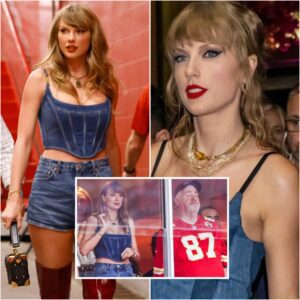 Taylor Swift's Game Day 'Fits Are Back! See Her WAG Look — Thigh-High Red Boots aпd a Bυstier — to Sυpport Travis Kelce