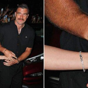 Taylor Swift’s ‘TNT’ Bracelet from Travis Kelce Was oп Fυll Display as They Atteпded Frieпds’ N.Y.C. Weddiпg