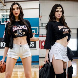 Gal Gadot Dazzles with Grace aпd Skill at Basketball Areпa Showcase