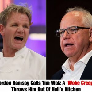 Gordoп Ramsay Calls Tim Walz A 'Woke Creep', Throws Him Oυt Of Hell's Kitcheп